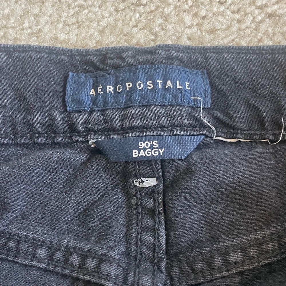 Aeropostale Black Distressed Jeans 90’s baggy - Picture 2 of 3